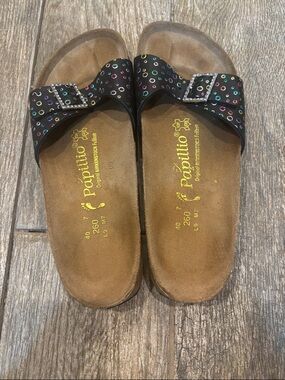Papillio Madrid multicolor bling dot sandals Women’s size 40 narrow